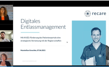Win>Days21: Digitales Entlassmanagement - Mit KHZG-Förderung des Patientenportals eine strategische Vernetzung mit der Region schaffen