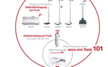 seca emr flash 101: Anbindung der seca 360° wireless-Produkte an Patientendatenmanagementsysteme