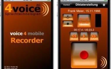 App für mobiles Diktieren mit eindeutiger Zuordnung zur Patientenakte