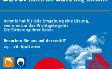 Backup-Spezialist Acronis erstmals auf der conhIT in Berlin vertreten