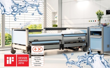 Waschbares Klinikbett image 3-w wird mit dem IF- und PlusX-Award ausgezeichnet