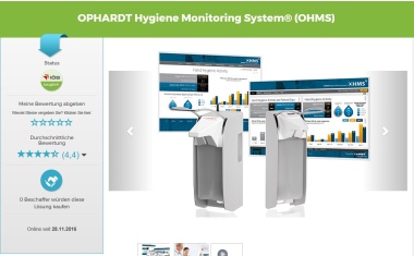 Ophardt Hygiene Monitoring System als „IÖB-tauglich“ ausgezeichnet