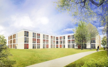 Richtfest der Klinik für Psychiatrie, Psychotherapie und Psychosomatik in Erfurt