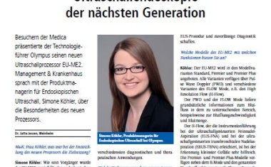 Ultraschallendoskopie der nächsten Generation