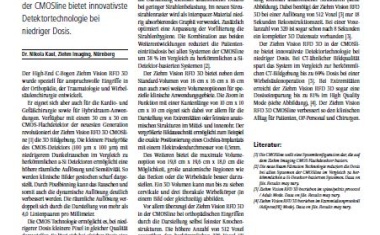 Ziehm Vision RFD 3D CMOSline: Klinischer Vorteil durch technische Neuerungen