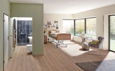LVT-Designbodenbelag im Pflegebereich - Praktisch und schön