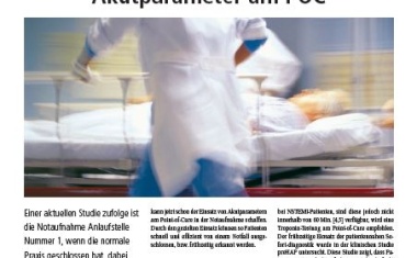 Unterstützung in der Notaufnahme –Akutparameter am POC