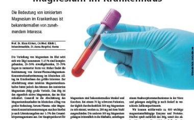 Bedeutung von ionisiertem Magnesium im Krankenhaus