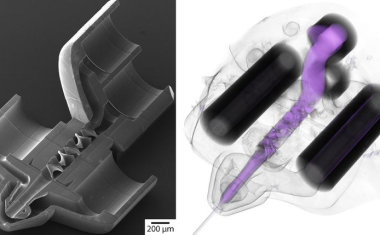 Nadelspitzengroßes Miniaturlabor
