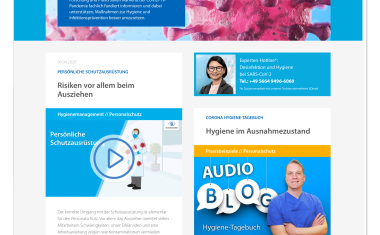 Neues Onlineportal: „Hygiene in Zeiten von Corona“