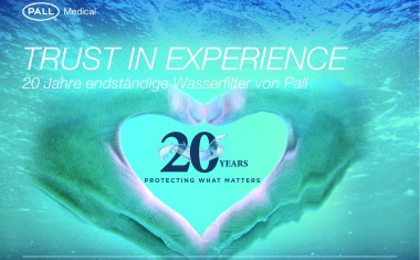 Pall Medical: 20-jährige Erfahrung in der Entwicklung von Wasserfiltrationslösungen
