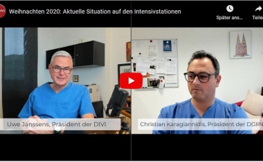 Aktuelle Situation auf den Intensivstationen: Prof. Janssens und Prof. Karagiannidis informieren