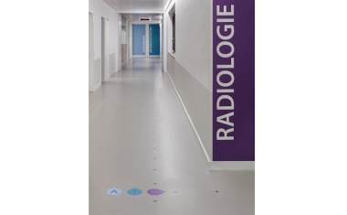 Intarsien aus nora Kautschuk-Belägen für individuelles Raumdesign mit Mehrwert