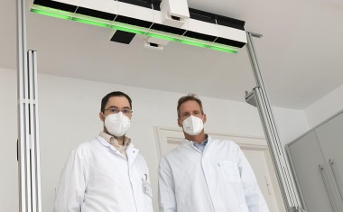 Unsichtbare Viren-Schutzwand für Innenräume