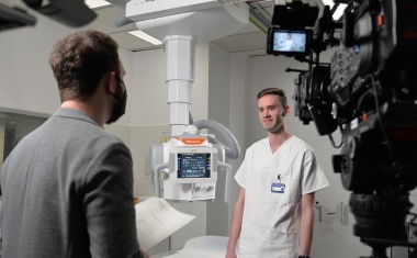 Siemens Healthineers dreht Marketingvieo zu Röntgensystem am Klinikum Forchheim