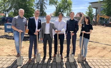 Spatenstich für Neubau am Krankenhaus Mittweida