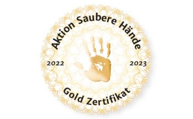 Erneut „Gold“: „Aktion Saubere Hände“ würdigt Händehygiene der UMM