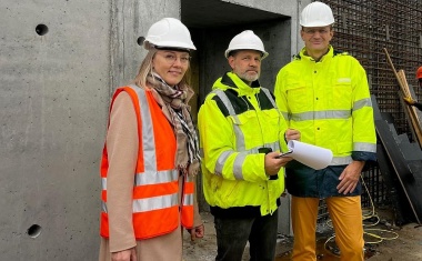 Neubau der Strahlenklinik am UKW wächst