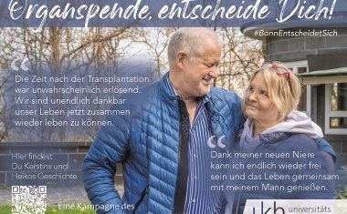 Universitätsklinikum Bonn informiert mit Kampagne #BonnEntscheidetSich über Organspende
