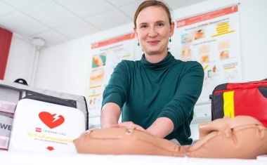 Grundschulkinder lernen Erste Hilfe an der Universitätsmedizin Halle