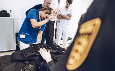 Klinikum Stuttgart und Polizeipräsidium Stuttgart trainieren gemeinsam den Notfall