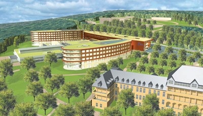 Kulturkrankenhaus SRH Wald-Klinikum Gera: Bis zur Fertigstellung 2012 entsteht...