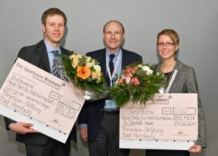 Preisträger des Hanse-Preises für Intensivmedizin (v.l.n.r.): Dr. Ingmar...