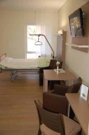 Die Patientenzimmer im Neubau am St. Marien-Hospital Lüdinghausen zeichnen...