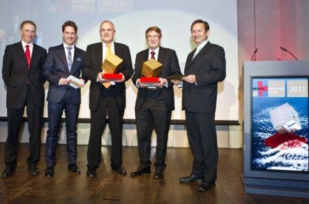 Die Gewinner der Kategorie Exzellenz im täglichen Betrieb RAUMEDIC AG mit dem...
