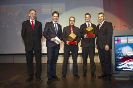 Die Gewinner der Kategorie Newcomer OD-OS GmbH mit der...