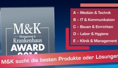 Management & Krankenhaus vergibt den M&K AWARD 2014 für ganz besondere...