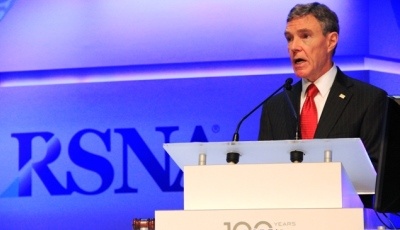 RSNA-Präsident N. Reed Dunnick, M.D. schlug in seiner Eröffnungsrede den...