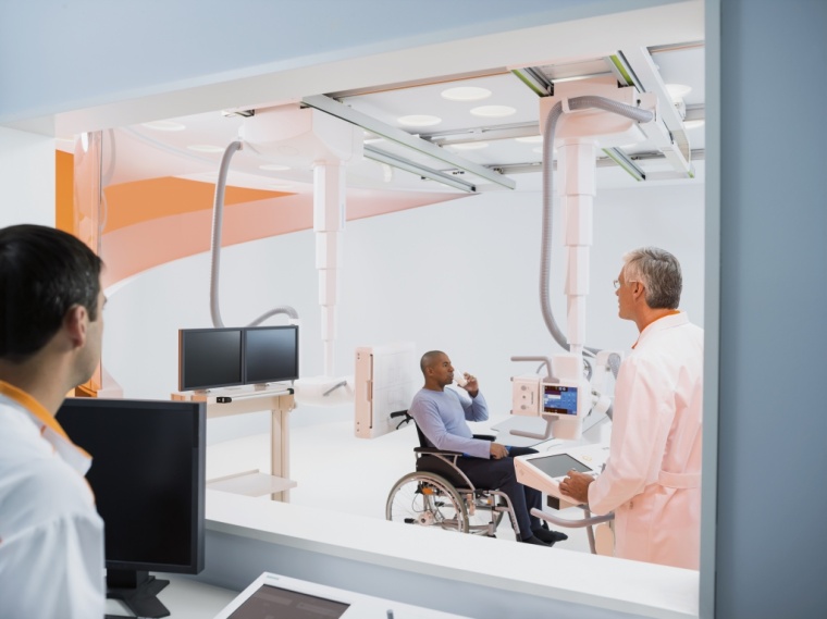 Bei Fluoroskopien, wie Magen-Darm- oder Schluckuntersuchungen, ermöglichen...