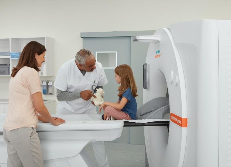 Somatom go.Up mit einem breiteren Detektor mit bis zu 64 Schichten erlaubt...