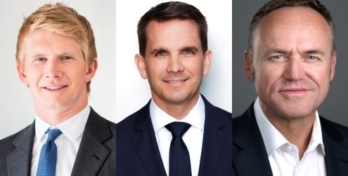 Das neue Führungsteam der Schön Klinik SE (v. l. n. r.): Christopher Schön,...