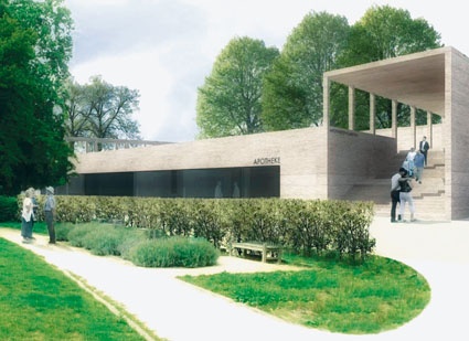 Für den Neubau der Apotheke an der UMM wurde ein Architektenwettbewerb...
