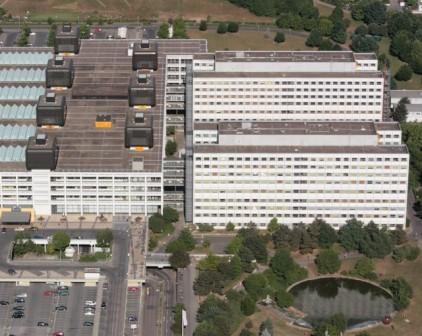 Standort für das neue Bettenhaus mit Zentral-OP am „Schwänchenteich“....