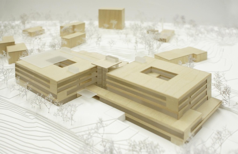 Green Hospital Klinikum Lichtenfels: Modell (Foto: Schuster Pechtold Schmidt).