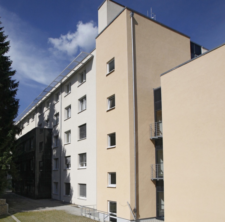 Außenansicht Franziskushospital in Aachen.