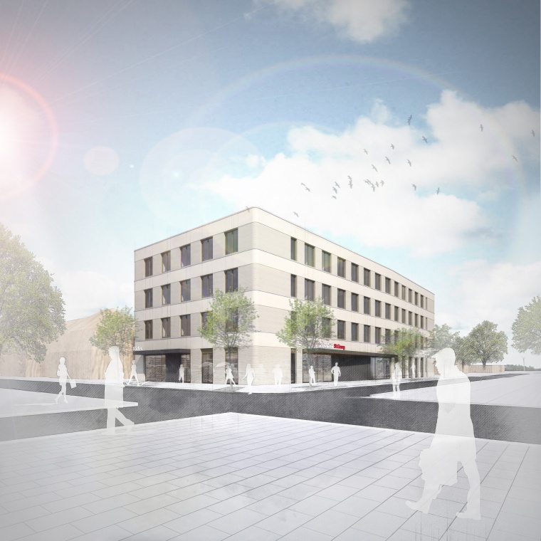 Visualisierung des neuen Ambulanzgebäudes