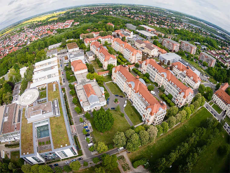 Luftbild Klinikums St. Georg