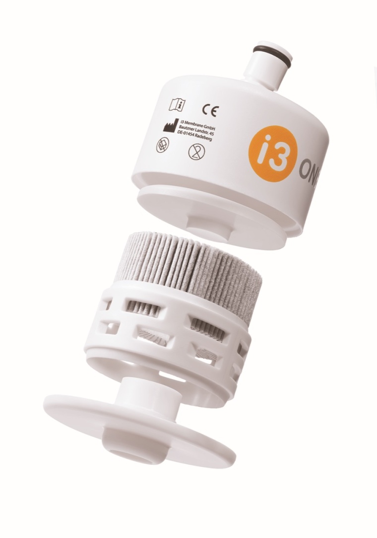 Endständiger Sterilfilter i3 One zur Anwendung am Wasserhahn