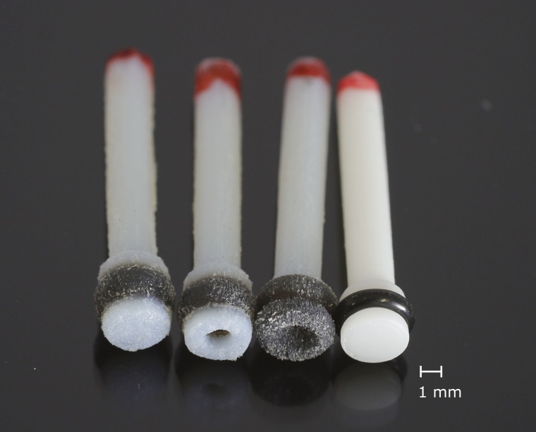 3D-gedruckte Kolben des hydraulischen Antriebs Foto: Fraunhofer IPA / Marius...