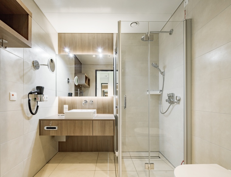 Blick ins Bad eines Wahlleistungszimmers