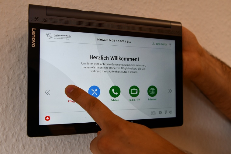 Ein Touchscreen bietet Nutzerkomfort.
