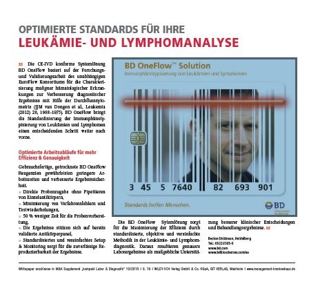 Photo: Optimierte Standards für die Leukämie- und Lymphomanalyse