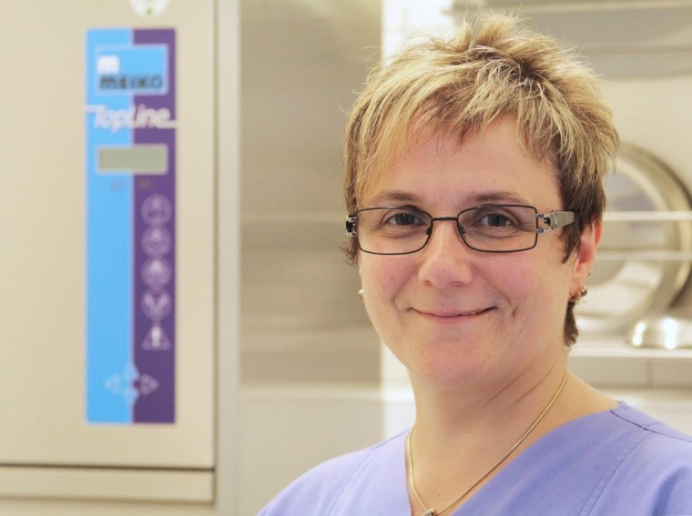 Claudia Ganz, Hygienefachkraft an der der BDH-Klinik in Elzach