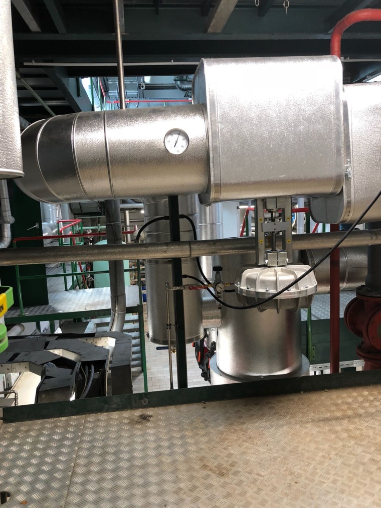 Schnellschlussdampfventil vor Wärmeübertrager