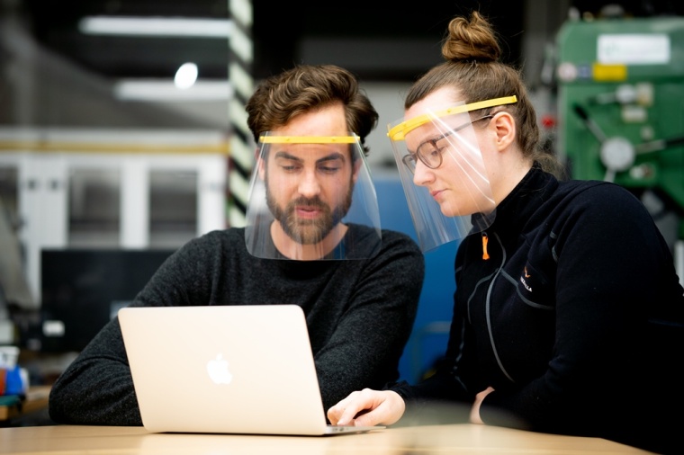 Mit dem Faceshield kann die Sicherheit von Personengruppen, die einen wichtigen...