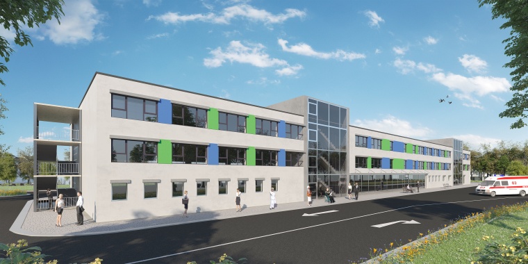 Außenansicht auf die neue Lungenklinik am Standort Salzdahlumer Straße. Foto:...